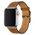 Brown leather watch strap compatible with Apple Watch, premium single tour replacement watch band. - 38/40/41/10th Gen 42MM / 1# Brown