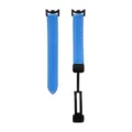 Cinturino di ricambio per smartwatch in pelle PU blu con elegante fibbia magnetica nera - Xiaomi Band 8/9/10 / Blu