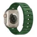 Cinturino per orologio in silicone verde magnetico di ricambio compatibile Apple Watch Ultra. - 44/45/46/49MM Universale / Trifoglio