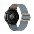 Vervangende elastische nylon horlogeband compatibel met smartwatch, grijze band. - Haze Blauw