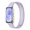Silikon magnetisches Uhrenarmband Detail, Nahaufnahme mit dreiperlen Texturdesign. - Unterglasurviolett
