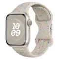 Bracelet de sport en silicone avec trous confettis colorés compatible pour Apple Watch bracelet. - Lumière Stellaire