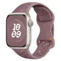 Colorful speckled silicone watch band replacement for smartwatch sporty breathable strap - 42/44/45/46/49mm (Universal) / Smoky Purple