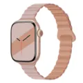 Cinturino per orologio in silicone magnetico di ricambio per Apple Watch rosa elegante. - Rosa Oxford con grigio rosa