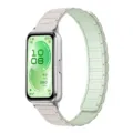 Silikon Magnet Uhrenarmband Ersatz kompatibel mit Fitness Tracker Armband in hellem Gruen. - Sternenlicht und Helle Minze