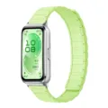 Ersatz Silikon Magnet Uhrenarmband fuer Huawei Band 11 11 Pro, hellgruenes Armband Stile - Offizielles Grün