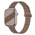 Braunes Silikon Magnet Loop Armband kompatibel mit Apple Watch, weiches Ersatzband. - 38/40/41/10-12 Gen 42MM Universal / Schokoladenbraun