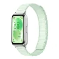 Hellgrünes Silikon Magnet Uhrenarmband Ersatz Zubehör kompatibel mit Fitness Smartband. - Blassminze