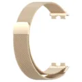 Goldene Mailänder Schlaufe Metall Ersatz Armband Magnetverschluss für Smartwatch. - Smart Band Universal / Champagner