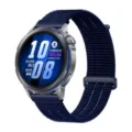 Ersatz Nylon Armband für Huawei Watch GT Runner Atmungsaktives Sport Uhrenarmband - Mitternachtsblau