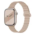 Silikon magnetisches Uhrenarmband Ersatz kompatibel mit Smartwatch stilvolles Zubehör - 38/40/41/10-12 Gen 42MM Universal / Milchtee-Farbe