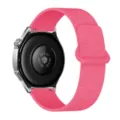 Replacement silicone magnetic watch strap compatible with smart watch, pink textured design. - 18mm / Orange Pink