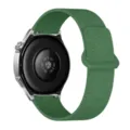 Replacement silicone watch strap with magnetic closure and wood grain texture, green. - 18mm / Alfalfa Green