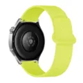 Bright yellow textured magnetic silicone watch band replacement for smart watches. - 18mm / Fluorescent Green