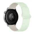 Green silicone magnetic watch strap replacement compatible with smartwatches, stylish texture. - 18mm / Light Mint & Starlight