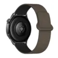 Brown wood grain magnetic silicone watch strap replacement compatible with Huawei smartwatch models. - 18mm / Olive Gray and Black