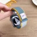 Replacement nylon loop watch band compatible with Apple Watch, cute bow design. - 44/45/46/49MM Universal / Sunny Color (Bow)