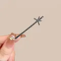 Brillante horquilla de estrella con estrás, elegante pinza lateral para peinados chic. - Estrella de Mar de Diamantes de Imitación