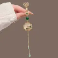 Traditional Chinese style Ruyi orchid waist pendant, exquisite Hanfu and cheongsam accessory. - Ruyi Bamboo Leaf Waist Pendant