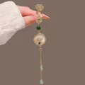 Chinese style ruyi orchid pendant jade hanging ornament retro hanfu accessory jewelry item - Ruyi Chrysanthemum Waist Pendant