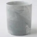 Porta Palillos de Cerámica con Elegante Patrón de Mármol Gris Contenedor Cocina - Tinta Plana