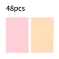 48pcs esponjas de maquillaje suaves esponjas wedge cosméticas para aplicar base - Borla Triangular de 48 Cortes - Rosa y Beige