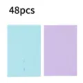 48pcs juego de esponjas de maquillaje cuña borlas cosméticas para base líquida - Borla Triangular de 48 Cortes - Morado y Azul
