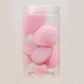 Set di 9 spugnette per trucco rosa in contenitore trasparente, soffice piumino. - Set da 9 Pezzi Sfumini Trucco Rosa / Rosa