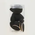 Set di 9 spugnette per trucco nere in barattolo trasparente, blender morbido per viso perfetto. - Set da 9 Pezzi Sfumini Trucco Nero / Nero