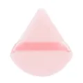 Tampon de maquillage triangulaire rose, éponge cosmétique en velours doux pour visage - 1 Pièce Rose Pudding