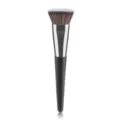 Flat top foundation brush single makeup brush soft synthetic bristles black handle professional - Flat Foundation Brush / Black Silver
