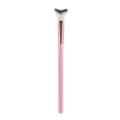 Professional V-shape makeup brush for nose contour, precision highlighter and facial shading. - Pink Rose Gold Tone