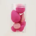 Ensemble de 9 éponges de maquillage en seau mini houppette douce rose outil cosmétique pro - Rose rouge