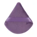Houpette de maquillage triangulaire violette, éponge en velours doux pour poudre. - 1 Pièce Violet Fumé