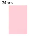 24pcs triangle makeup sponges for liquid foundation, soft cosmetic blending tools. - 24 Cut Triangle Puff - Pink