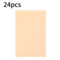 24pcs triangular makeup sponge puffs, soft and skin-friendly for cosmetic application. - 24 Cut Triangle Puff - Beige