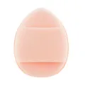 Pink latex-free thumb makeup puff sponge for smooth liquid foundation and dual wet use. - Cat Pink
