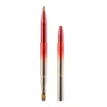 Pincel de labios retráctil de doble punta profesional brocha de maquillaje portátil diseño rojo - Brocha De Labios De Doble Punta Con Degradado Rojo