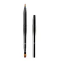 Pincel de labios doble retráctil profesional con tapa para un maquillaje preciso. - Brocha De Labios De Doble Punta En Negro Degradado