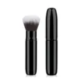 Tragbarer ausziehbarer Schminkpinsel schwarzer Kosmetik Puder Rouge Pinsel fur Reisen. - Lippenstift-Stil Einziehbarer Pinsel