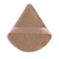 Houppe de maquillage en velours triangulaire, éponge cosmétique douce pour le visage. - 1 Pièce Café Clair