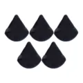Lot de 5 houppettes de maquillage triangulaires noires, éponge velours douce visage. - 5 Pièces Noir