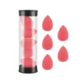 Mini makeup sponge set, pink teardrop beauty blender puff, soft non-latex cosmetic tool. - 5 Pieces Jar Watermelon Red