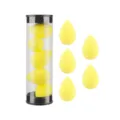 5pcs mini makeup sponge blender set in clear cylinder case non latex cosmetic puff - 5 Pieces Jar Yellow