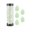 5pcs mini makeup sponge blender set in clear tube soft non-latex cosmetic puff for face - 5 Pieces Jar Green