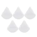 Bluffs de poudre de maquillage triangulaires blancs, velours doux sec humide 5pcs set - 5 Pièces Blanc