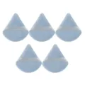Lot de 5 houppes à poudre en velours triangulaires bleues, douces et polyvalentes. - 5 Pièces Bleu Gris