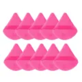 Grandes houppes a poudre velours triangulaires maquillage, eponge cosmetique 10pcs - 10 Pièces Rouge Rose