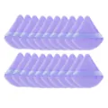 Grand poudrier triangulaire de maquillage, éponge cosmétique douce en velours violet. - 20 Pièces Violet