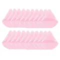 Houppettes de maquillage triangulaires roses velours doux outils cosmétiques fond de teint - 20 Pièces Rose Pâle